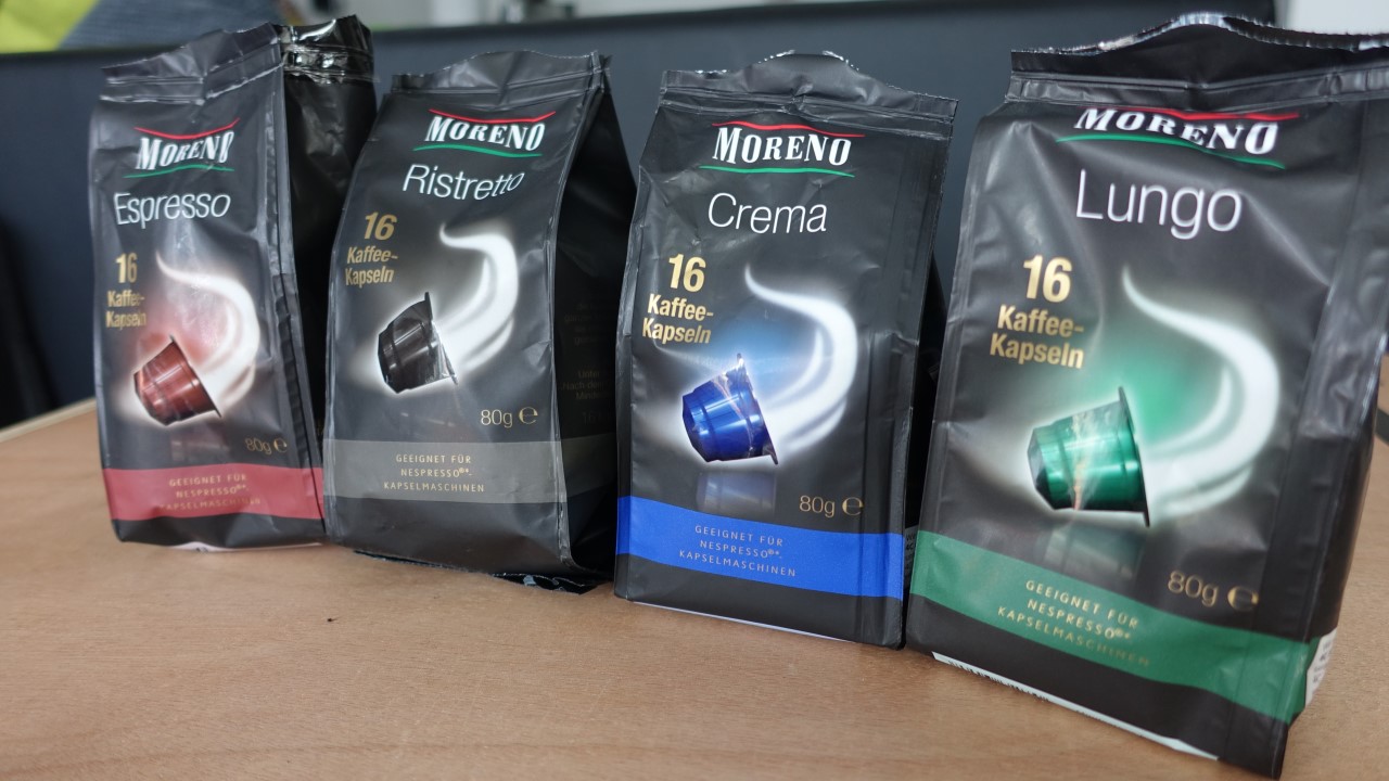 Moreno Aldi Kaffeekapseln Fur Nespresso System Im Test Kapsel Kaffee Net